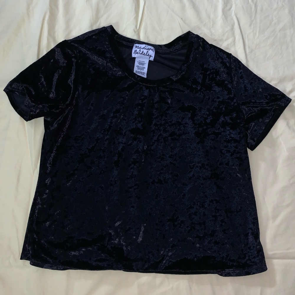 Black Velvet Top